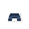 Homeroots 72" Navy Blue Fabric Modular Sleeper Sofa Chaise 568269 - alternate 2