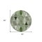Homeroots 8' Green And Fern Green Round Geometric Washable Indoor Outdoor Area Rug 583012 - alternate 2