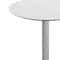 Flash Furniture 31.25" Round Outdoor Tabletop, White Faux Marble, Seamless Surface Technology, 18" Round Silver Base ST-RD31-WHMAR-TR18S-GG - alternate 2