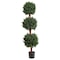 Pure Garden Artificial Tree 5FT Faux Hedyotis Topiary Ball Plant in Weighted Pot Fake Plants for IndoorDisplay 50-10007 - alternate 1