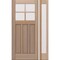 Doornmore CRF-P3G4, 51.5" x 82" ( 36" Door + 12" Side) Left Hand, Mahogany SDL 4 Lite Exterior Door CRF-P3G4-SW-3680-G101-SL_1-1_LI - alternate 1