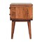 Homeroots 22" Brown Solid Wood Two Drawer Nightstand 651870 - alternate 2