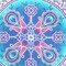 Homeroots 88" X 84" Pink Sky Blue And White Floral Cotton Hanging Tapestry 397425 - alternate 2