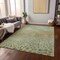Homeroots 3' X 5' Artichoke Green Ivory And Brown Abstract Washable Indoor Outdoor Area Rug 603071 - alternate 2