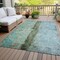 Homeroots 3' X 5' Blue And Gold Abstract Washable Indoor Outdoor Area Rug 578010 - alternate 2