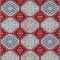 Homeroots 10' X 14' Red And Navy Blue Floral Washable Indoor Outdoor Area Rug 610774 - alternate 2