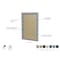 Ghent Enclosed Vinyl Bulletin Board 24x18", Satin PA12418VX-193 - alternate 2
