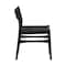 Armen Living Erie Black Woven Paper Cord and Wood Dining Chairs - Set of 2 LCERSIBLK - alternate 2