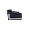 Homeroots 92" Black Italian Leather Solid Wood Sofa 720452 - alternate 2