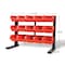 Performance Tool 15 Bin Table Top Storage Rack, Removable Bins, Steel Frame, Red W5186 - alternate 2