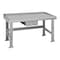 Pucel BD Workbench with Back, EndsTop, and Drawer, 24 in D x 72 in L x 34 in H, Light Blue BD-2472-34 - alternate 1