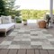 Homeroots 5' X 8' Beige And Gray Geometric Washable Indoor Outdoor Area Rug 604846 - alternate 2
