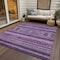 Homeroots 5' X 8' Purple Eggplant And Gray Southwestern Washable Indoor Outdoor Area Rug 582843 - alternate 2