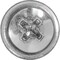 Auveco Phillips Oval Head Sems Flush Washer Tapping Screw #10 x 1in - Chrome, 100PK 23836 - alternate 2