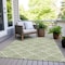 Homeroots 3' X 5' Green Beige And Ivory Geometric Washable Indoor Outdoor Area Rug 594701 - alternate 2