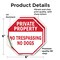 Signmission Private Property No Trespassing No, 6 inch X 6 inch, Vinyl Decal, 2PK OC-D-2PACK-6-158 - alternate 2