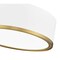 Z-Lite Bradley 1 Light Flush Mount, Matte White and Modern Gold, 12.25 In W 1018F12-MW-MGLD-LED - alternate 2