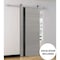 Sartodoors Sturdy Barn Door, Planum 0040 Grey Oak with Black Glass, 6.6FT Rail Hangers Heavy Hardware Set, Sol PLANUM0040BD-S-SS-24 - alternate 2