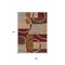 Homeroots 9' X 12' Wheat And Burgundy Geometric Washable Indoor Outdoor Area Rug 612603 - alternate 2