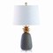 Jonathan Y Pineapple 23" Ceramic LED Table Lamp, Gray/Gold JYL4019B - alternate 2