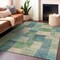 Homeroots 8' X 10' Blue Geometric Washable Indoor Outdoor Area Rug 608265 - alternate 2