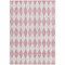 Homeroots 5' X 8' Pink And Ivory Geometric Washable Indoor Outdoor Area Rug 577092 - alternate 2