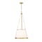 Z-Lite Madeline 5 Light Pendant, Modern Gold/White, 18 In W x 36.75 In H 1954P18-MGLD - alternate 1