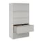 Hirsh 36 in W 5 Drawer Lateral File Cabinet, Light Gray, A4/Legal/Letter 17640 - alternate 2