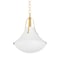Hudson Valley Lighting Coventry 16 in. Pendant Vintage Gold Leaf/ White Plaster 4516-VGL/WP - alternate 1