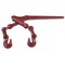 Mytee Products 3/8in - 1/2in G70 Lever Snap Chain Binder w/ Grab Hooks - 9200 lbs WLL Snap Binder CBLS38 - alternate 2