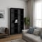 Homeroots Set of Two Black Wood Multi Tier Bookcases 546334 - alternate 2