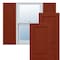 Ekena Millwork True Fit PVC Two Equal Raised Panel Shutters, Pepper Red, 18W x 80H, PR TFP101RPF18X080MR - alternate 1