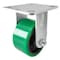 Hyw Products Heavy Duty Caster 4in Green Polyurethane on Cast Iron Wheel, Rigid 40-40R-A1-PC(G) - alternate 1