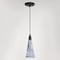 Vaxcel Milano LED Compatible Matte Black Transitional Mini Pendant Ceiling Light Multi Color Art Glass P0409 - alternate 2