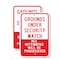 Signmission Grounds Under Security Watch Offenders Prosecuted, 18'' X 24'' 2 Signs, Heavy Gauge Aluminum, 2PK A-1824-2PACK-25186 - alternate 1