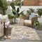 Homeroots 5' X 7' Ivory And Blue Indoor Outdoor Area Rug 527614 - alternate 2