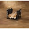 Home Impressions Steel & Canvas 16'' W x 13-1/2'' H x 15'' D Black Fireplace Log Holder WF-15245 - alternate 1
