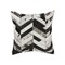 Homeroots Set of Two 18" Black and Natural Chevron Cowhide Throw Pillows, 2PK 544580 - alternate 2