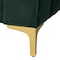 Baxton Studio Oksana Glam and Luxe Emerald Green Velvet and Gold Metal Full Daybed 257-14138-ZORO - alternate 2
