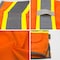 Dome75 Hi-Vis Short Sleeve Safety Vest SM/MD Class ANSI/ISEA 107-2020 Class 3 , Reinforced Front Zipper DV2533 - alternate 2