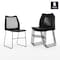 Flash Furniture Black Plastic Sled Stack Chair, PK5 5-RUT-498A-BLACK-GG - alternate 2