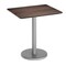Flash Furniture 30" x 24" Outdoor Tabletop, Dark Brown, Seamless Surface Technology, 18" Round Silver Cast Iron Base ST-REC2430-WBR-TR18S-GG - alternate 1