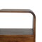 Homeroots 22" Brown Solid Wood One Drawer Nightstand 651484 - alternate 2