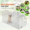 Vevor Live Animal Cage Trap 42" x 16" x 18" Humane Cat Trap Cats Squirrels Mouse LB-33A - alternate 2