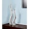 Homeroots Set of Two Silver Aluminum Squiggly Vases, 2PK 354815 - alternate 2