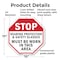 Signmission Stop Hearing Protection & Safety Gl, 10 Inch X 10 Inch, Plastic Sign OC-P-10-220 - alternate 2