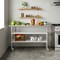Flash Furniture Reese SS Work Table 24in. x 60in. w/1.5in. Backsplash, 2 Undershelves and 4 Casters, 2 Locking NH-WT-GU-2460BSP-CAS-GG - alternate 2
