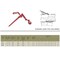 Mytee Products 3/8in - 1/2in Heavy-Duty Lever Load Chain Binder for G70 Chain - 9,200 lbs WLL, 4PK CBLS38x4 - alternate 2