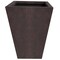 Leisuremod Serene Tapered Square Fiberstone & MgO Clay Planter with Cover, Weatherproof, No Assembly SP21BR - alternate 2