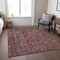 Homeroots 3' X 5' Pink And Brick Red Damask Washable Indoor Outdoor Area Rug 605097 - alternate 3